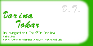 dorina tokar business card